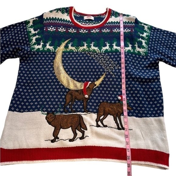 Wolf Pack Christmas Holiday Sweater - Size 2XL - Picture 7 of 7